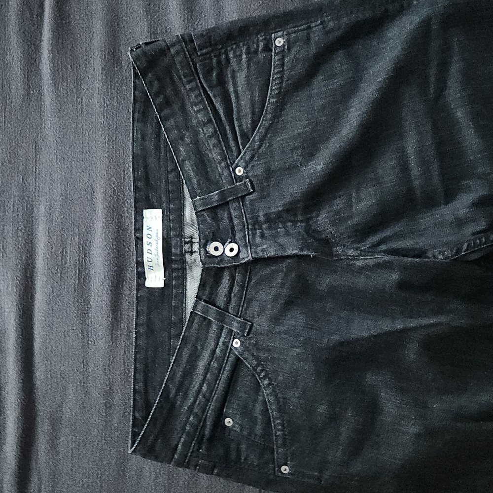 Y2K signature Hudson bootcut boot cut flare black faded jeans 32